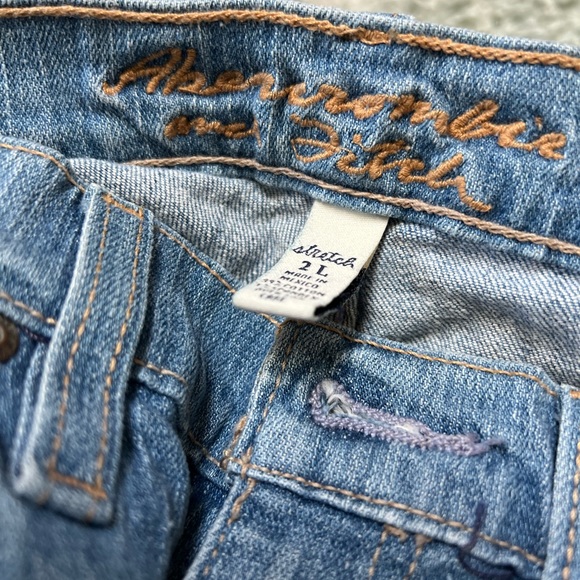 Vintage 🤍Y2K Abercrombie & Fitch👖stretch 2L boot cut Emma jeans BACK TO SCHOOL - Picture 8 of 9